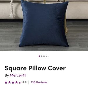 NEW 2 velvet pillow covers 16x16